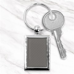 Small Black And White Watercolor Checkerboard Chess Key Chain (rectangle) by PodArtist