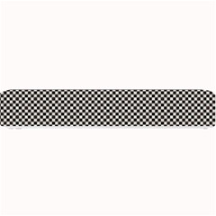 Small Black And White Watercolor Checkerboard Chess Small Bar Mats by PodArtist