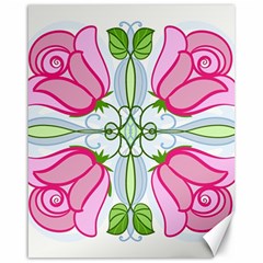 Figure Roses Flowers-ornament Canvas 16  X 20 