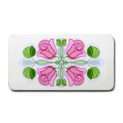 Figure Roses Flowers-ornament Medium Bar Mats