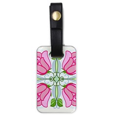 Figure roses flowers-ornament Luggage Tag (one side)