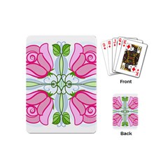 Figure Roses Flowers-ornament Playing Cards Single Design (mini)