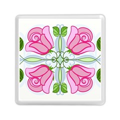 Figure Roses Flowers-ornament Memory Card Reader (square)