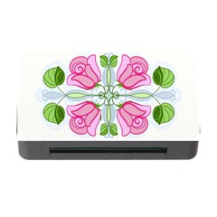 Figure Roses Flowers-ornament Memory Card Reader With Cf