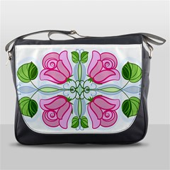 Figure Roses Flowers-ornament Messenger Bag