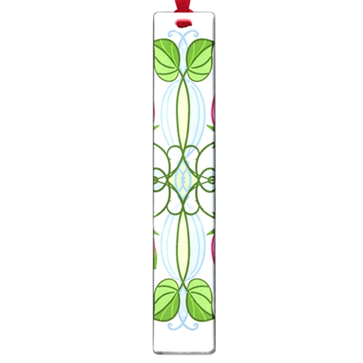 Figure roses flowers-ornament Large Book Marks