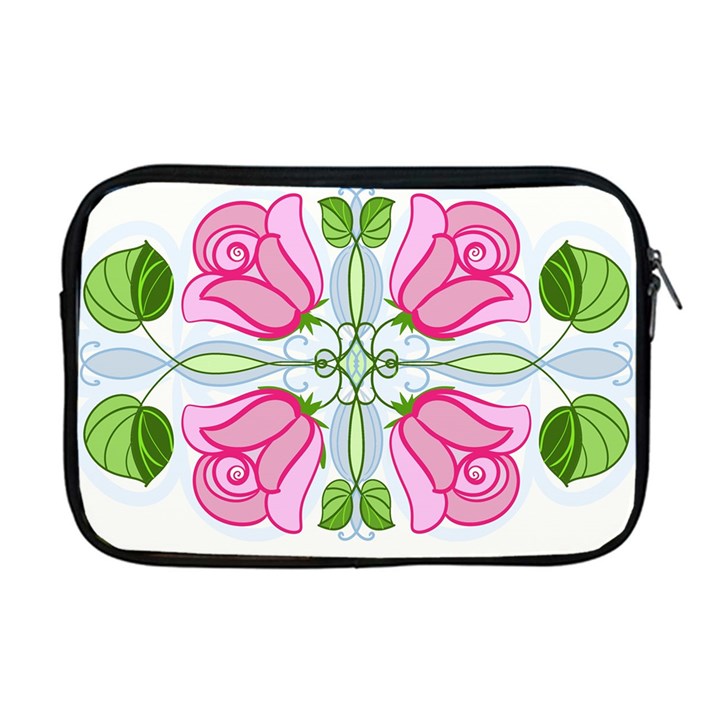 Figure roses flowers-ornament Apple MacBook Pro 17  Zipper Case