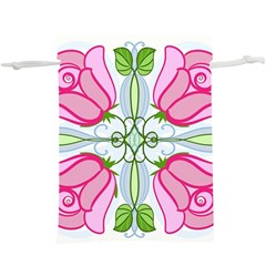 Figure Roses Flowers-ornament  Lightweight Drawstring Pouch (xl)