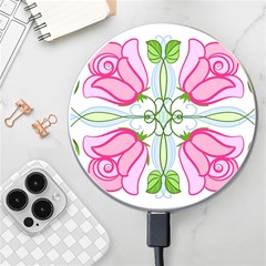 Figure Roses Flowers-ornament Wireless Charger by Jancukart