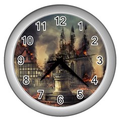 Braunschweig-city-lower-saxony Wall Clock (silver)