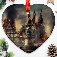 Braunschweig-city-lower-saxony Heart Ornament (two Sides) by Jancukart