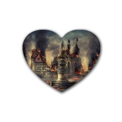 Braunschweig-city-lower-saxony Rubber Heart Coaster (4 Pack)