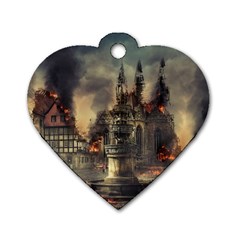 Braunschweig-city-lower-saxony Dog Tag Heart (one Side)