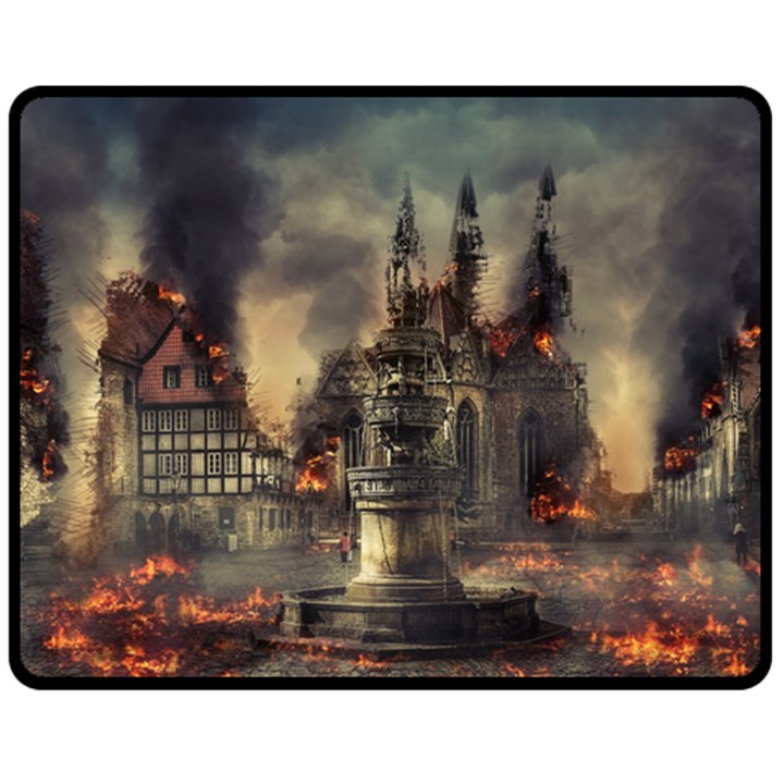 Braunschweig-city-lower-saxony Double Sided Fleece Blanket (Medium) 