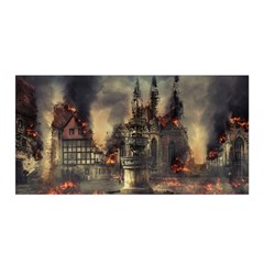 Braunschweig-city-lower-saxony Satin Wrap 35  X 70  by Jancukart