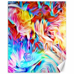 Background-drips-fluid-colorful- Canvas 11  X 14 