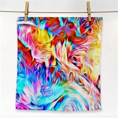 Background-drips-fluid-colorful- Face Towel