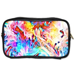 Background-drips-fluid-colorful- Toiletries Bag (two Sides)