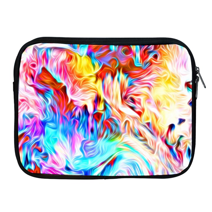 Background-drips-fluid-colorful- Apple iPad 2/3/4 Zipper Cases