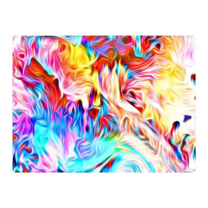 Background-drips-fluid-colorful- Double Sided Flano Blanket (Mini) 