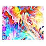 Background-drips-fluid-colorful- Double Sided Flano Blanket (Large)  80 x60  Blanket Front