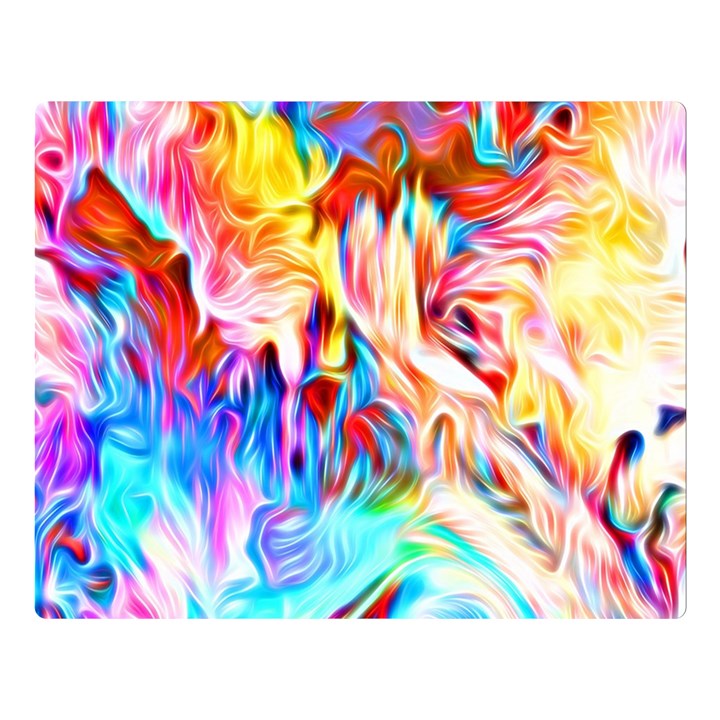 Background-drips-fluid-colorful- Double Sided Flano Blanket (Large) 