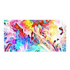 Background-drips-fluid-colorful- Satin Wrap 35  X 70 