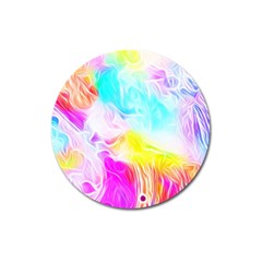 Background-drips-fluid-colorful Magnet 3  (round) by Jancukart