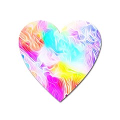 Background-drips-fluid-colorful Heart Magnet