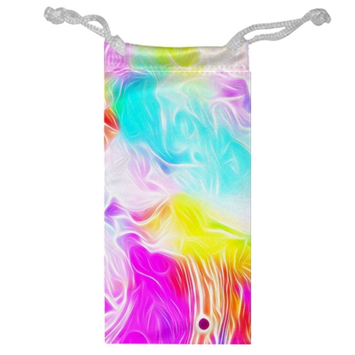 Background-drips-fluid-colorful Jewelry Bag