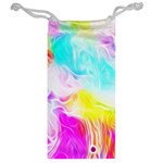 Background-drips-fluid-colorful Jewelry Bag Back