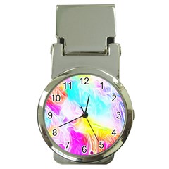 Background-drips-fluid-colorful Money Clip Watches