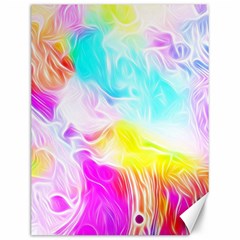 Background-drips-fluid-colorful Canvas 12  X 16 