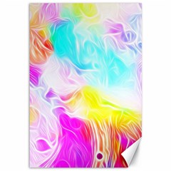 Background-drips-fluid-colorful Canvas 12  X 18 