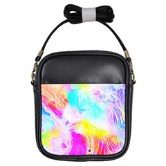 Background-drips-fluid-colorful Girls Sling Bag