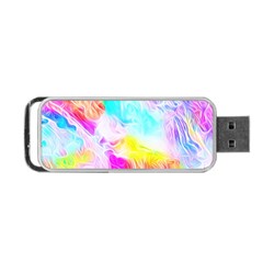 Background-drips-fluid-colorful Portable Usb Flash (one Side)