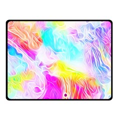 Background-drips-fluid-colorful Double Sided Fleece Blanket (small) 