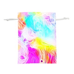 Background-drips-fluid-colorful Lightweight Drawstring Pouch (l)