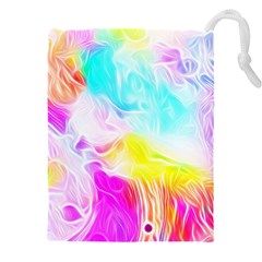 Background-drips-fluid-colorful Drawstring Pouch (4xl)