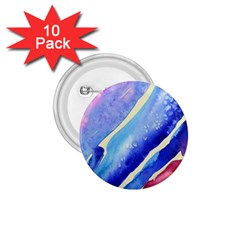 Painting-abstract-blue-pink-spots 1 75  Buttons (10 Pack)