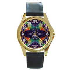 Phronesis-awareness-philosophy Round Gold Metal Watch