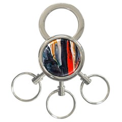 Art-modern-painting-background 3-ring Key Chain