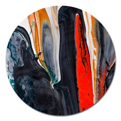 Art-modern-painting-background Magnet 5  (round)