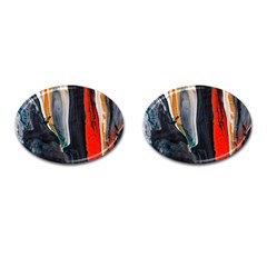 Art-modern-painting-background Cufflinks (oval)