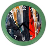 Art-modern-painting-background Color Wall Clock Front