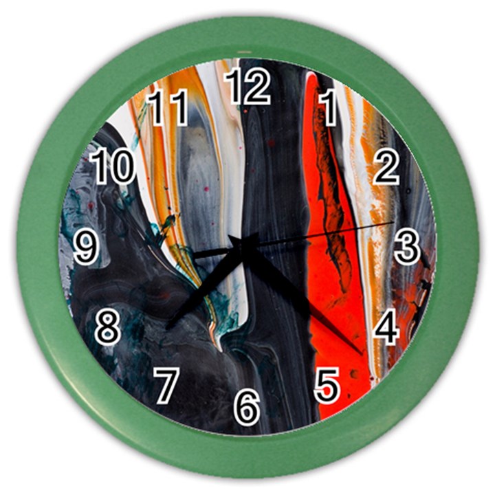 Art-modern-painting-background Color Wall Clock