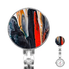 Art-modern-painting-background Stainless Steel Nurses Watch