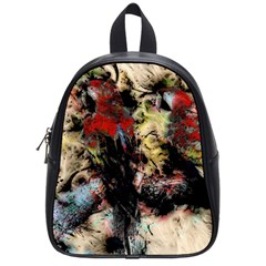 Ara-bird-parrot-animal-art School Bag (small)