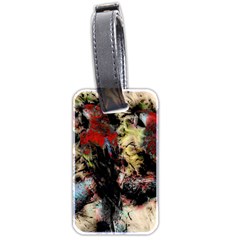 Ara-bird-parrot-animal-art Luggage Tag (two Sides) by Jancukart