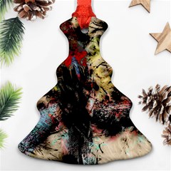 Ara-bird-parrot-animal-art Christmas Tree Ornament (two Sides)